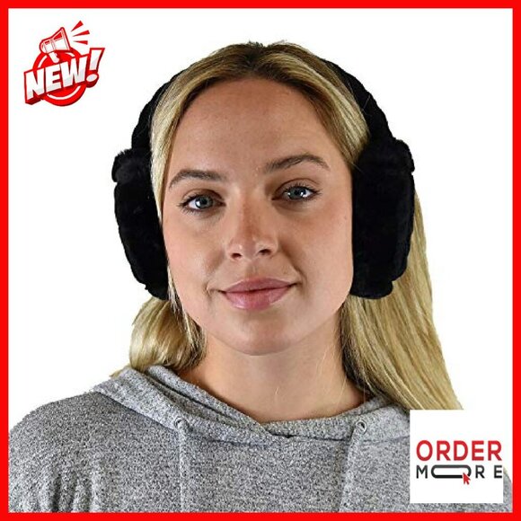 Soft Adjustable Winter Headband Ear Warmer Earmuffs 5-6\